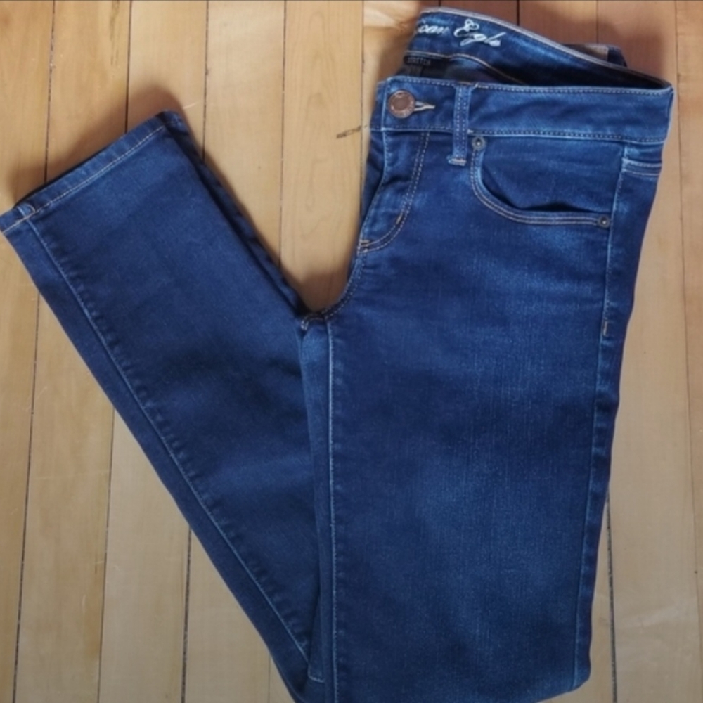 American Eagle Stretch Skinny Jeans Jeggings Size 8 - EUC